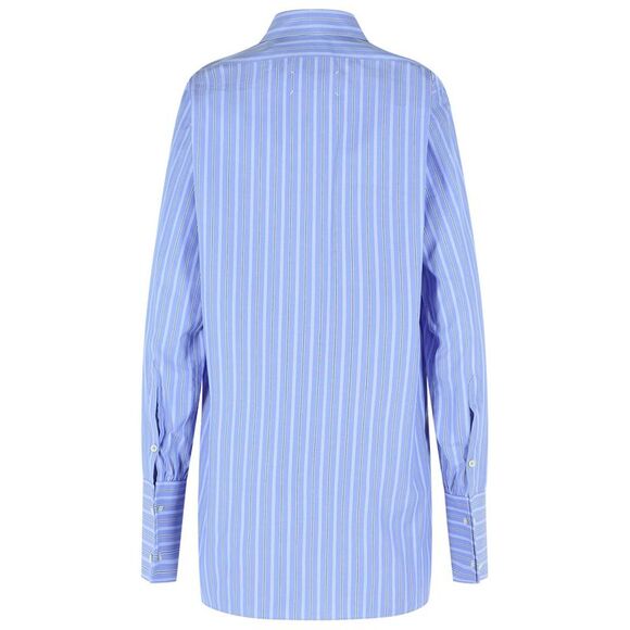 Maison Margiela Light Blue Cotton Shirt Women